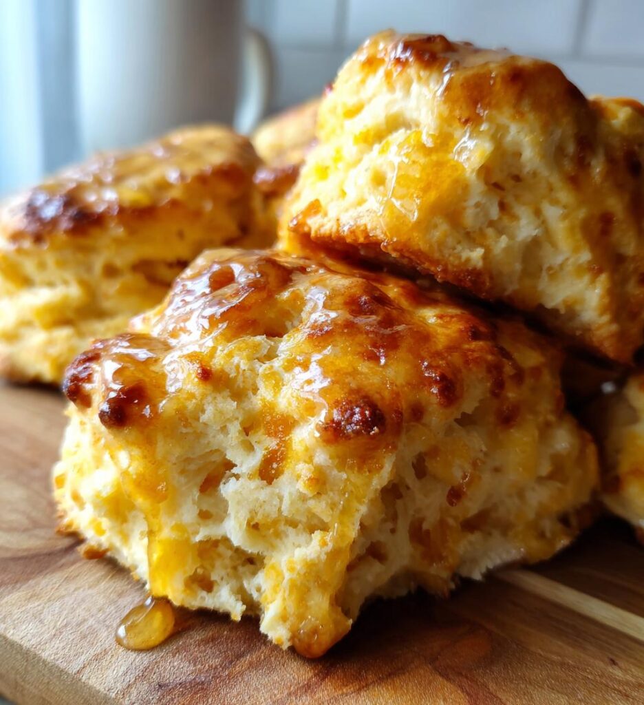 Apple Biscuits with Honey Butter Glaze