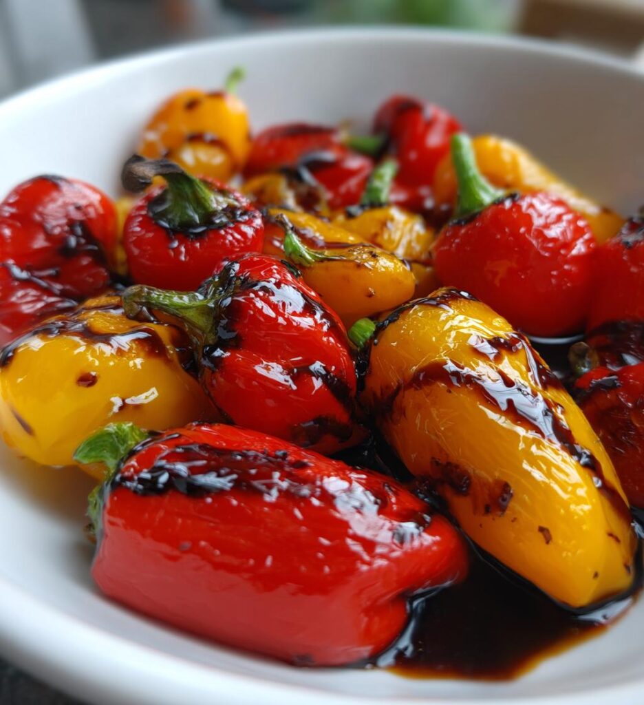 Balsamic Roasted Mini Sweet Peppers