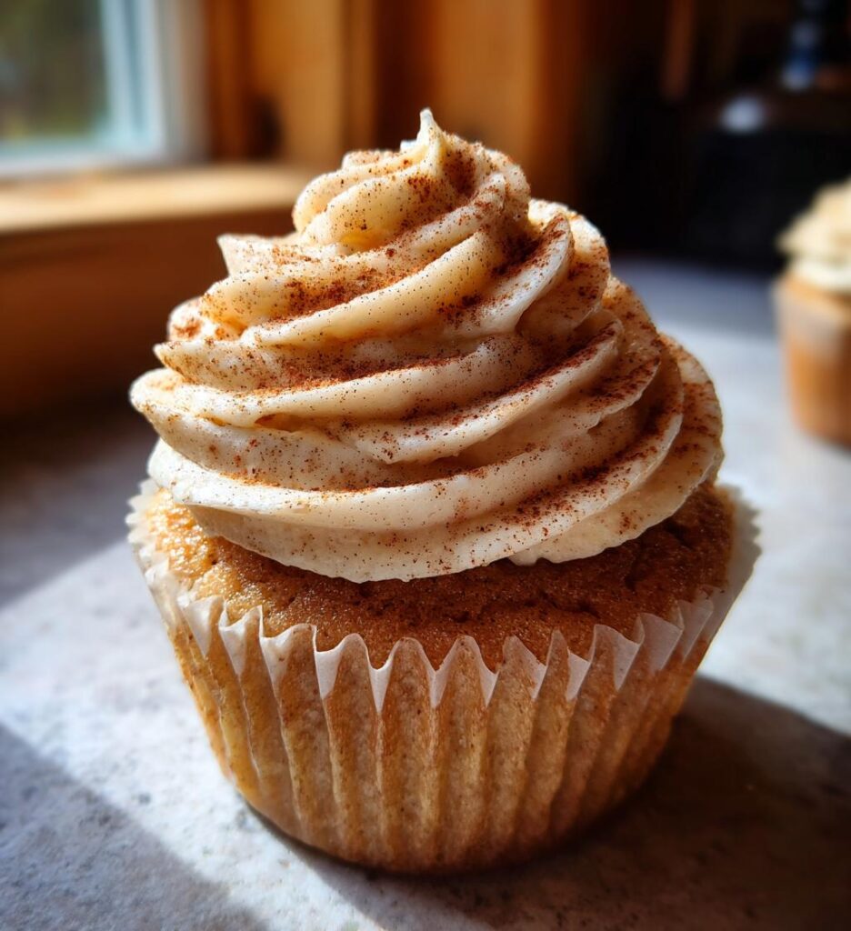 Banana Cupcakes with Cinnamon Buttercream