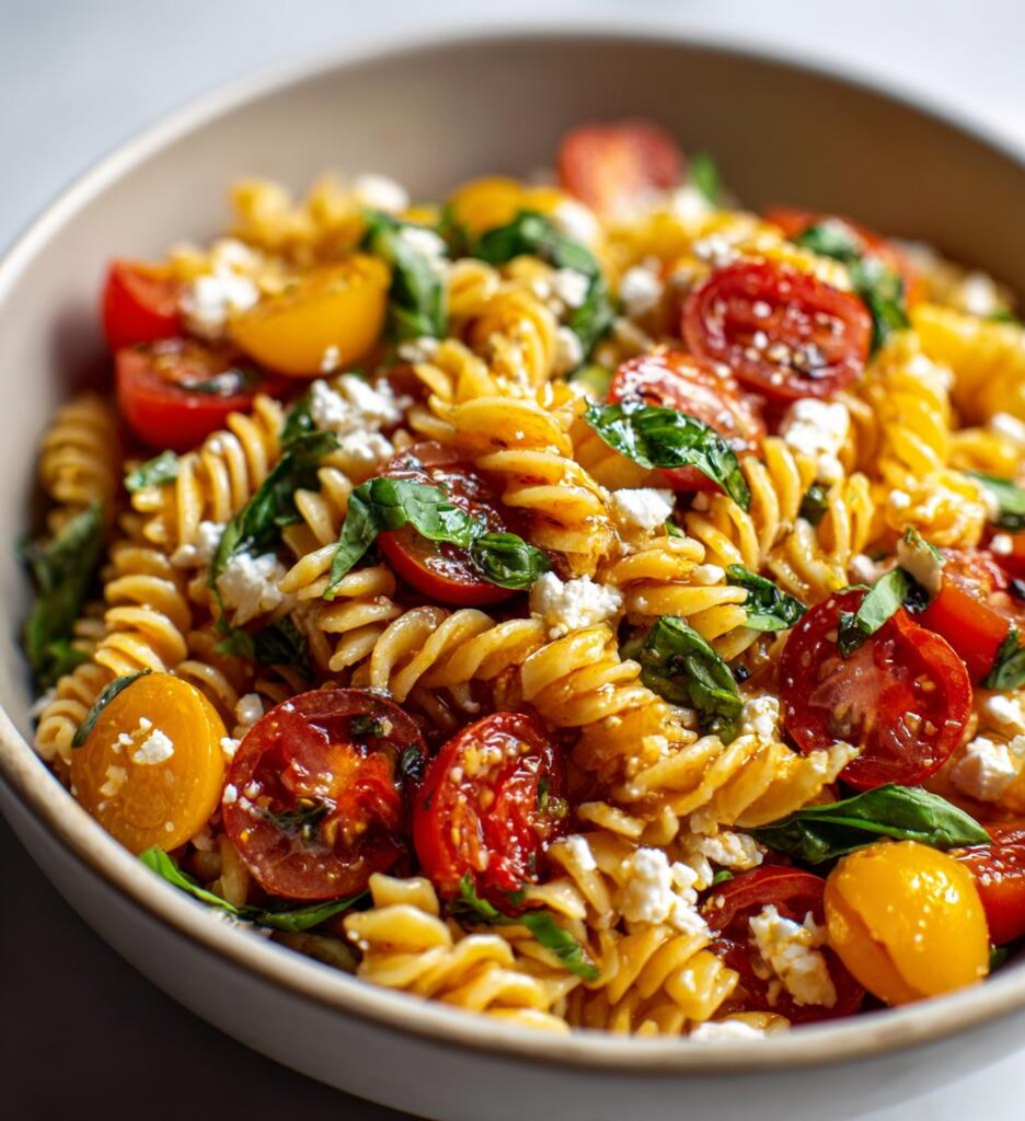 Basil Lemon Pasta Salad