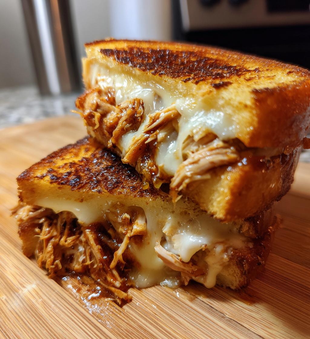 BBQ Chicken Grilled Cheese
