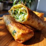 Black Bean Cheddar Spring Roll