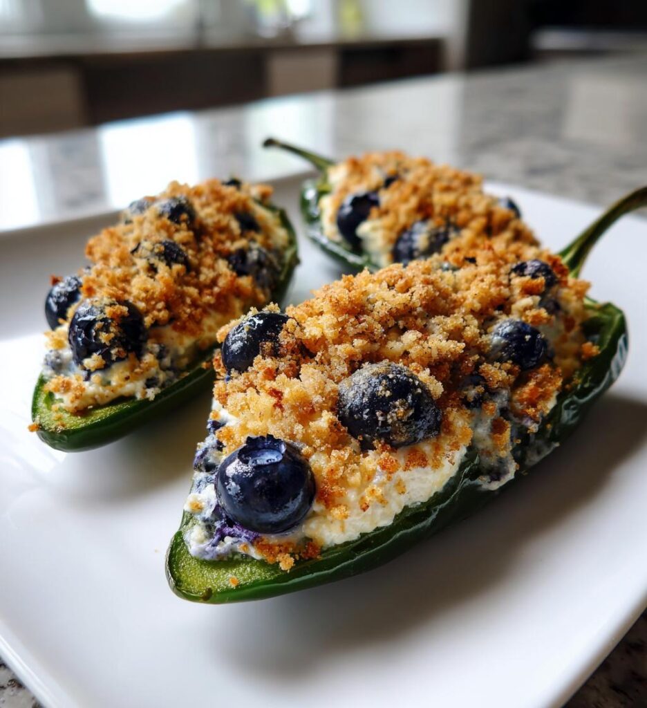 Blueberry Brie Jalapeno Poppers