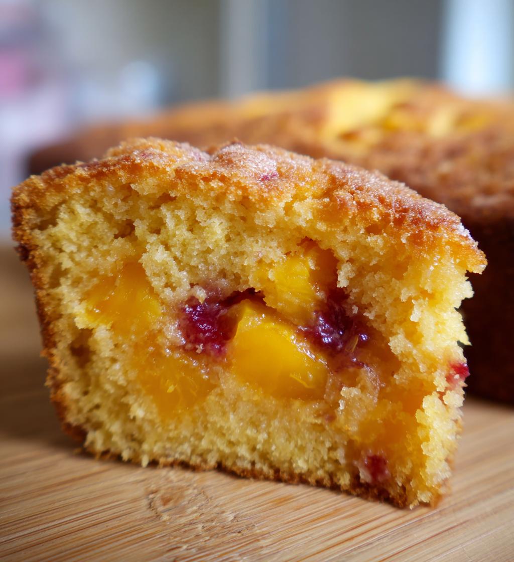 Brown Sugar Peach Cake