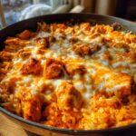 Buffalo Chicken and Rice Skillet