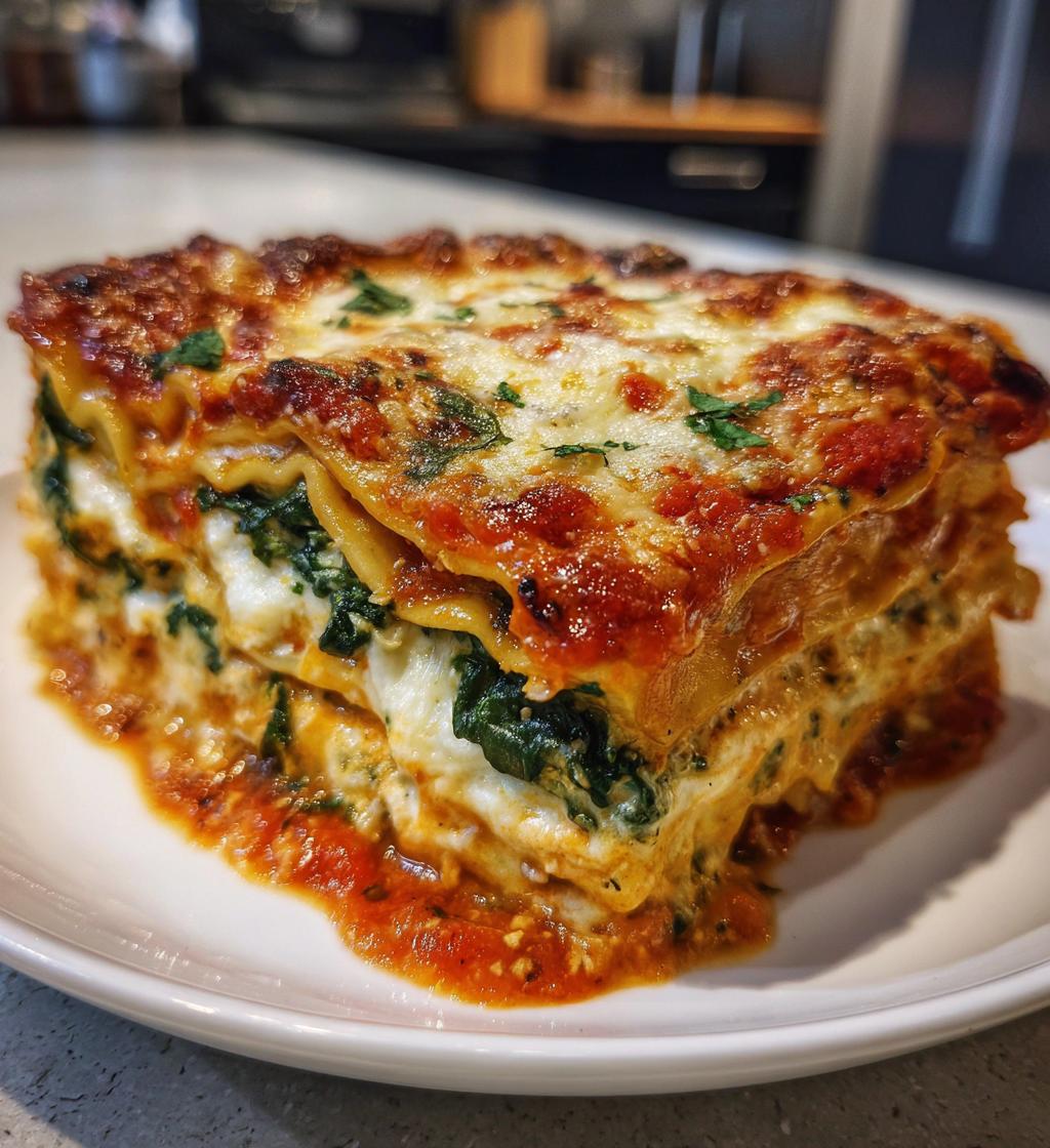 Butternut Squash Spinach Lasagna