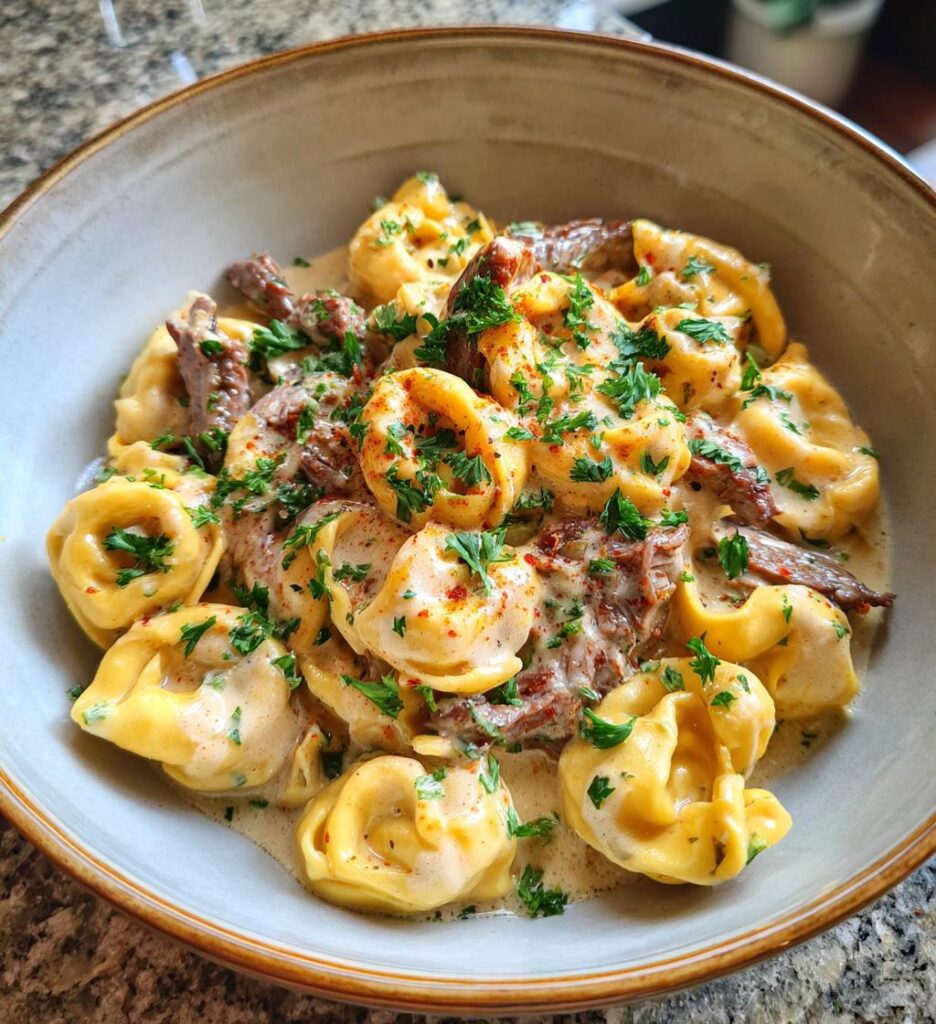 Buttery Steak Tortellini