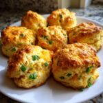 Cheddar Green Onion Yogurt Scones