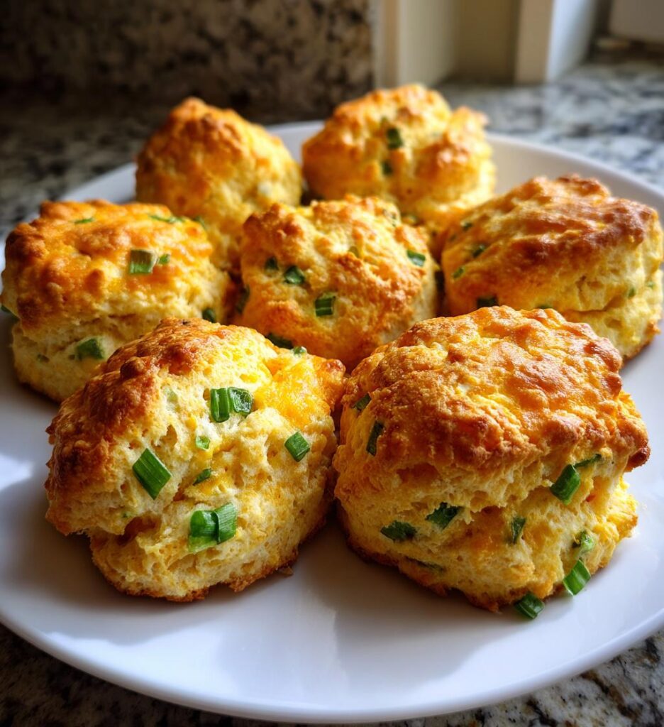 Cheddar Green Onion Yogurt Scones