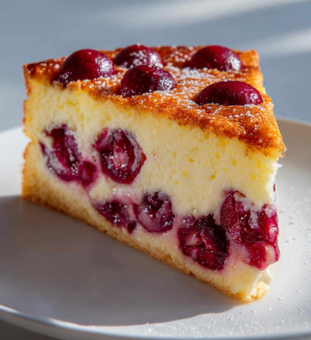 Cherry Custard Cake