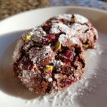 Cherry Pistachio Crinkle Cookies