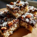 Chewy Almond Joy Krispie Treats