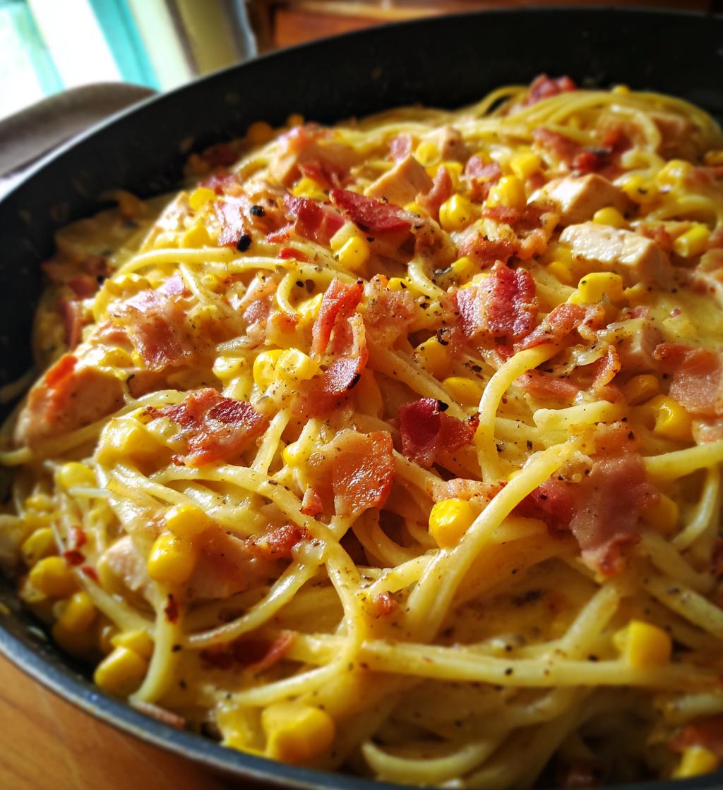 Chicken Bacon Corn Pasta