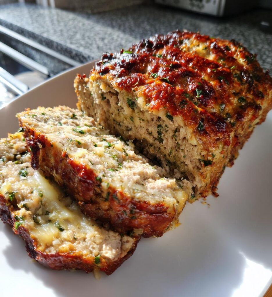 Chicken Meatloaf Garlic Parmesan