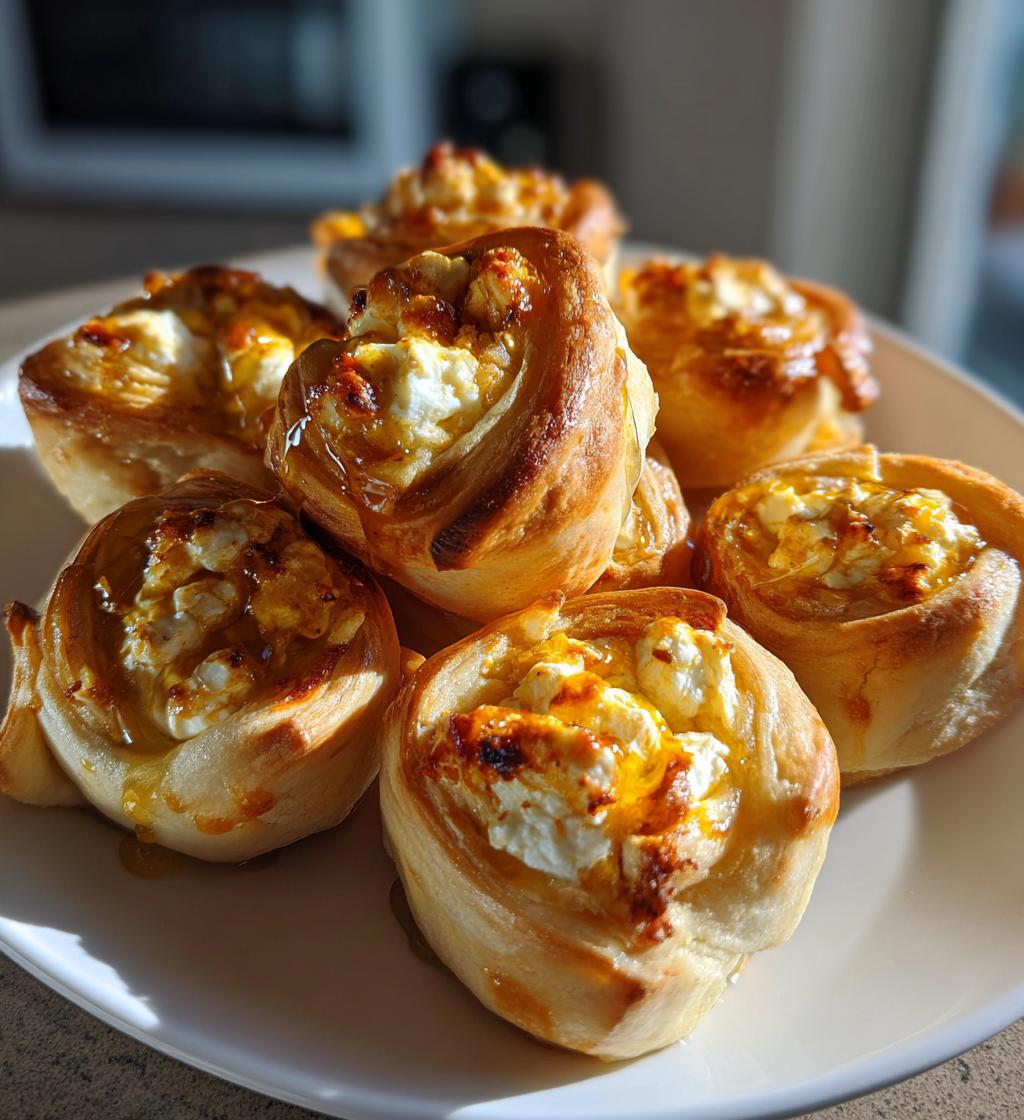 Chili Honey Feta Rolls