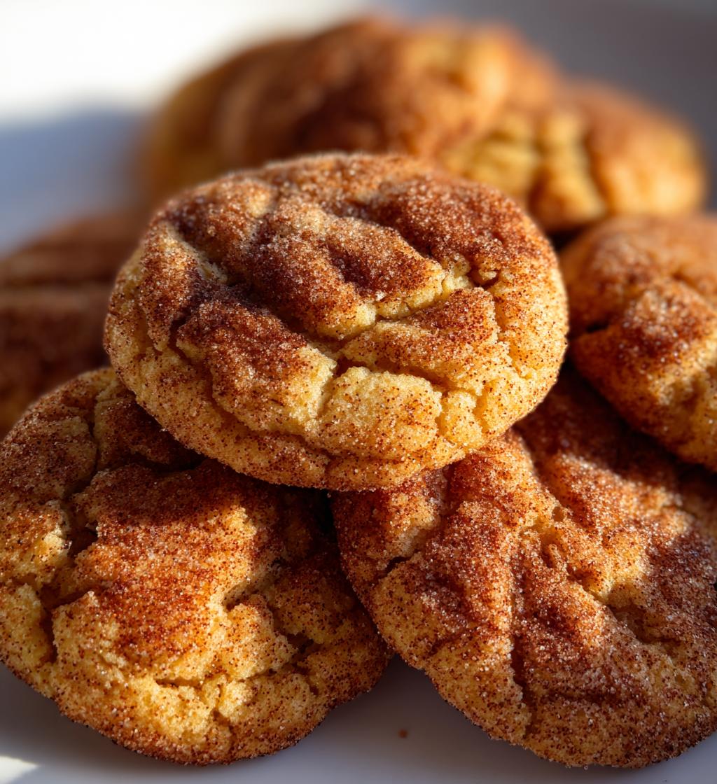 Churro Crinkle Cookies
