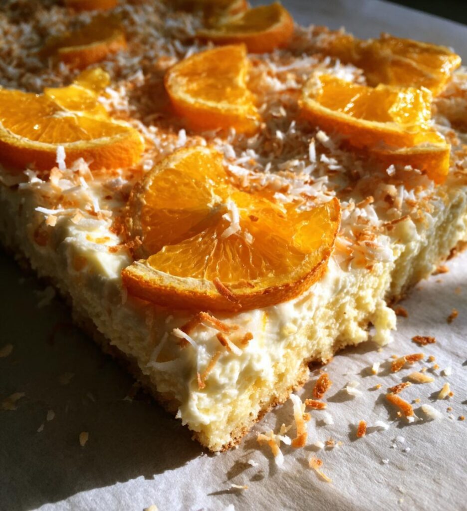 Coconut Orange Creamy Citrus Dessert