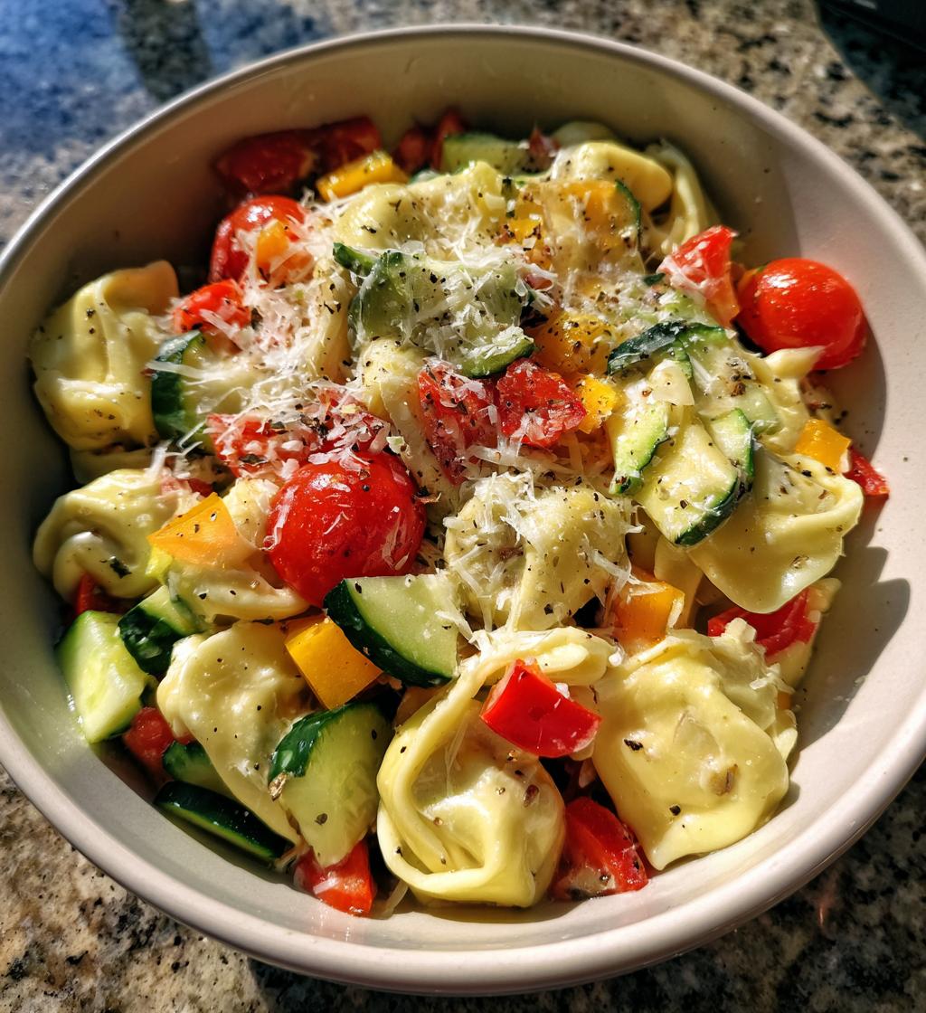 Cold Italian Tortellini Pasta Salad