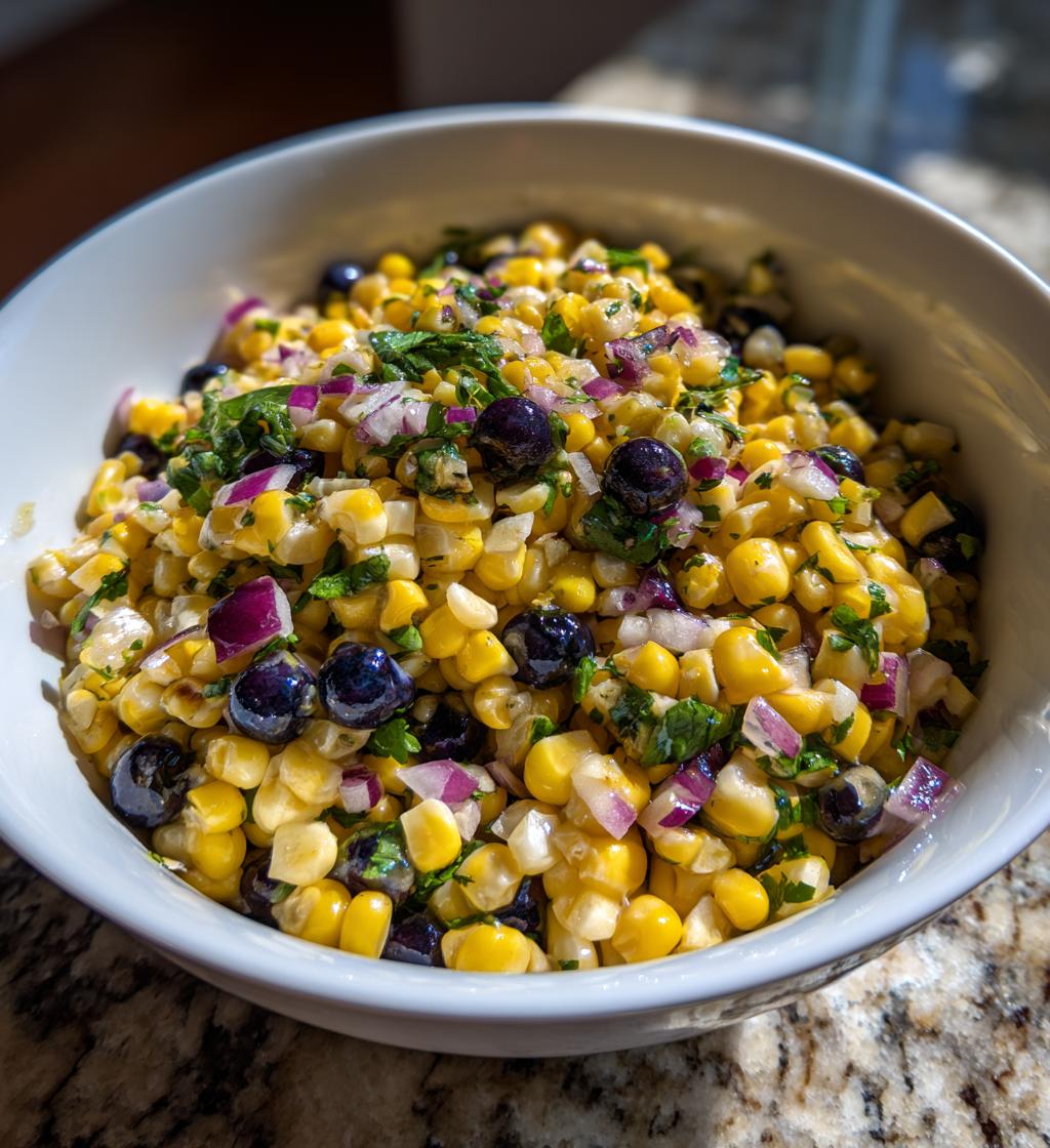 Corn and Blueberry Salad