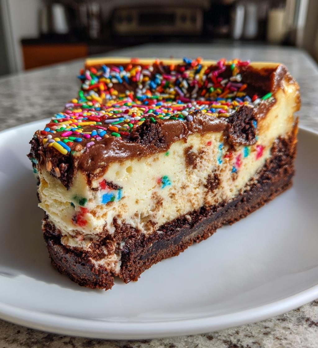 Cosmic Brownie Cheesecake