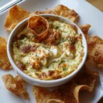 Crab Rangoon Dip with Wonton Chips