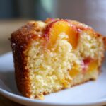 Cream Cheese Peach Cobbler Pound Cake
