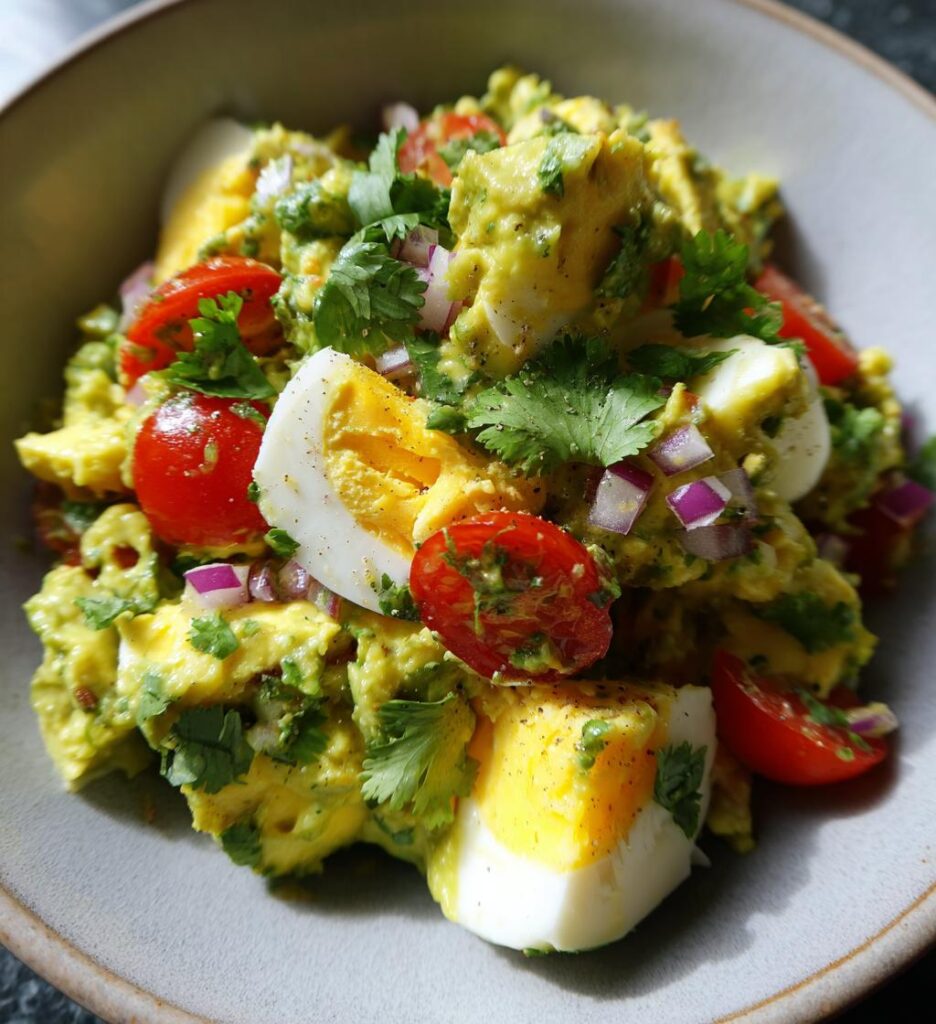 Creamy Avocado and Egg Delight Salad