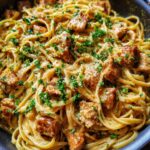 Creamy Cowboy Butter Chicken Linguine