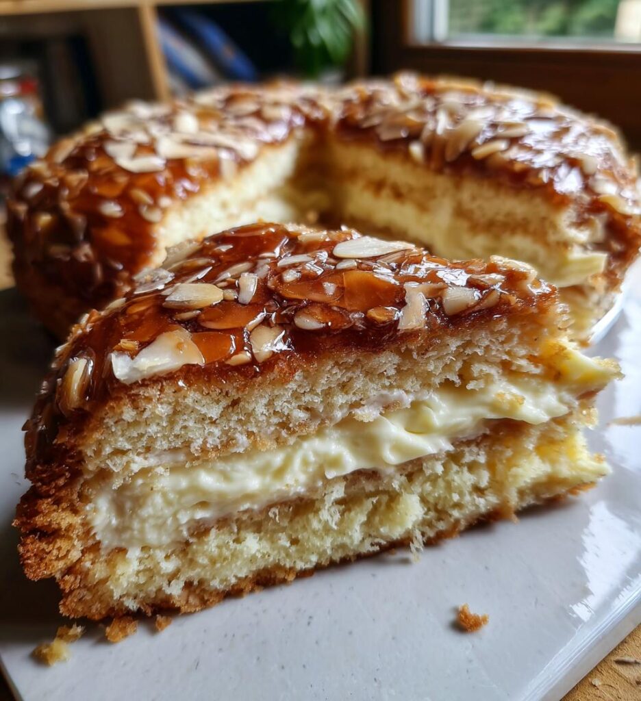 Creamy German Bee Sting Cake