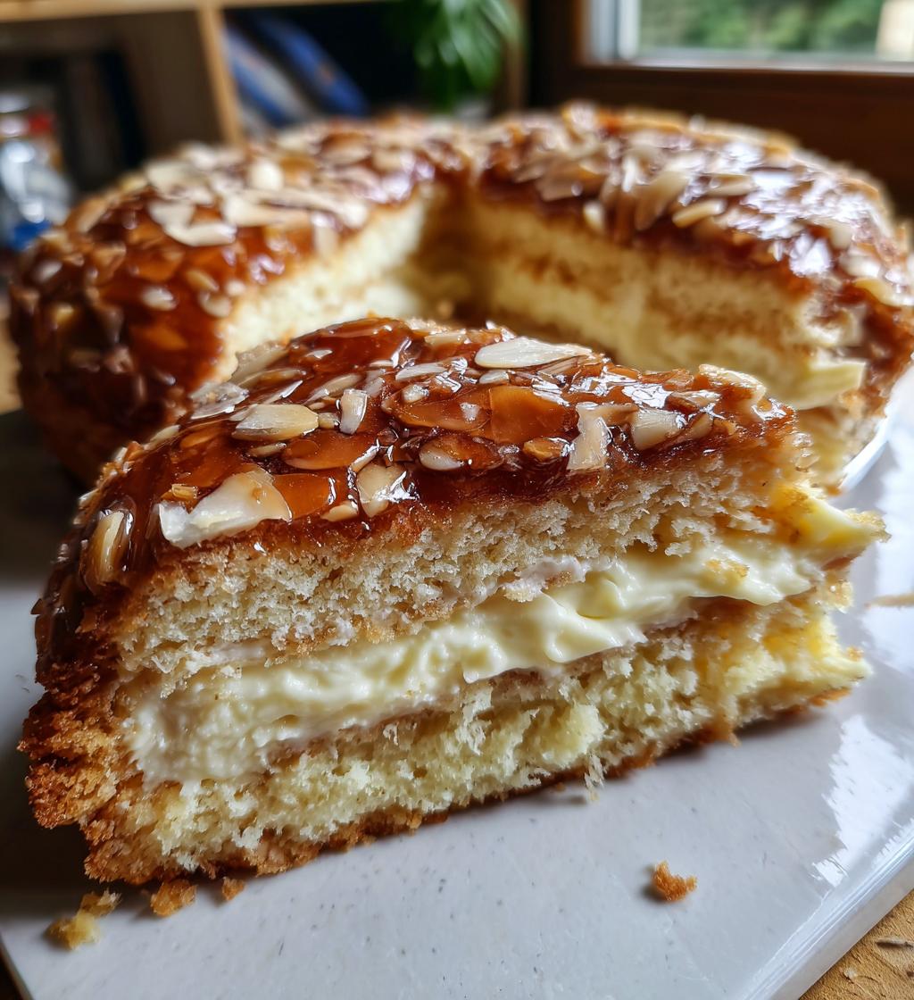 Creamy German Bee Sting Cake