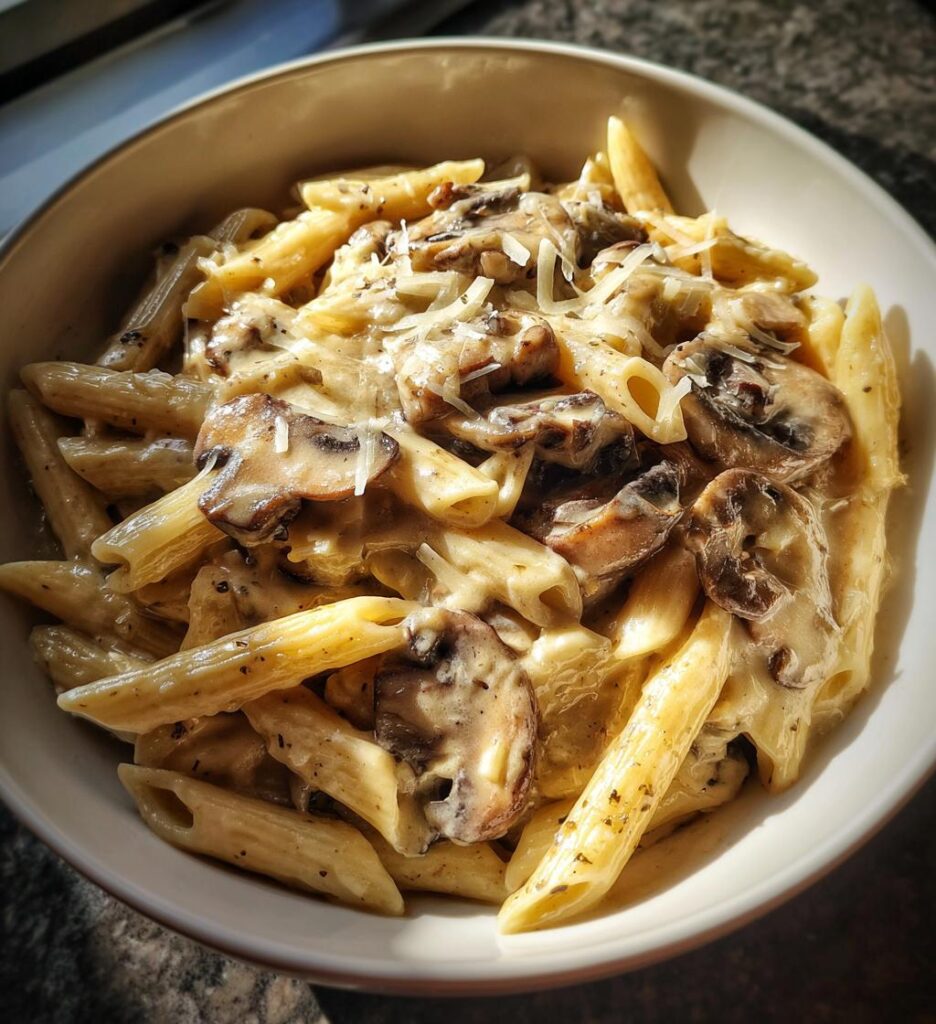 Creamy Mushroom Gruyere Pasta