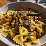 Creamy Parmesan Steak Sweet Corn Bowtie
