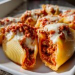 Creamy Ricotta Beef Stuffed Shells