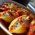 Creamy Sun-Dried Tomato Ricotta Stuffed Shells