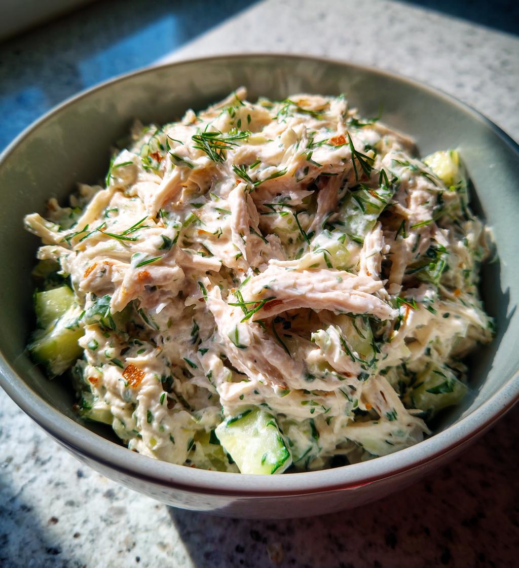 Creamy Tzatziki Chicken Salad