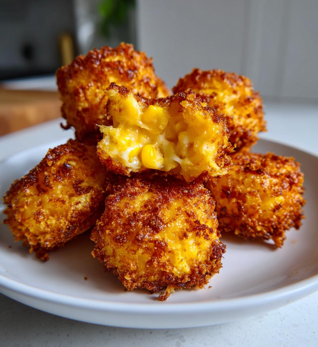 Crispy Corn Cheese Bites