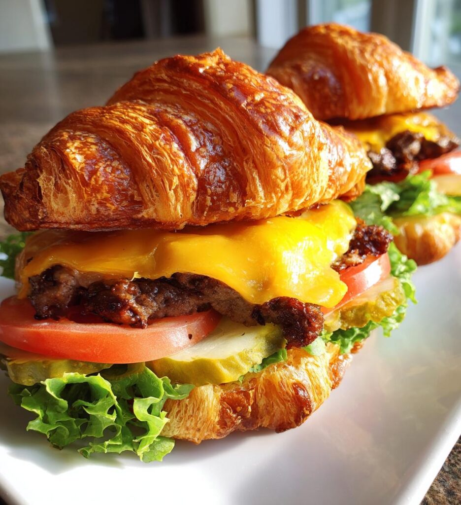 Croissant Smash Burgers