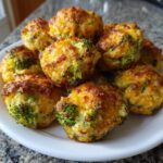 Crunchy Baked Broccoli Cheese Bites