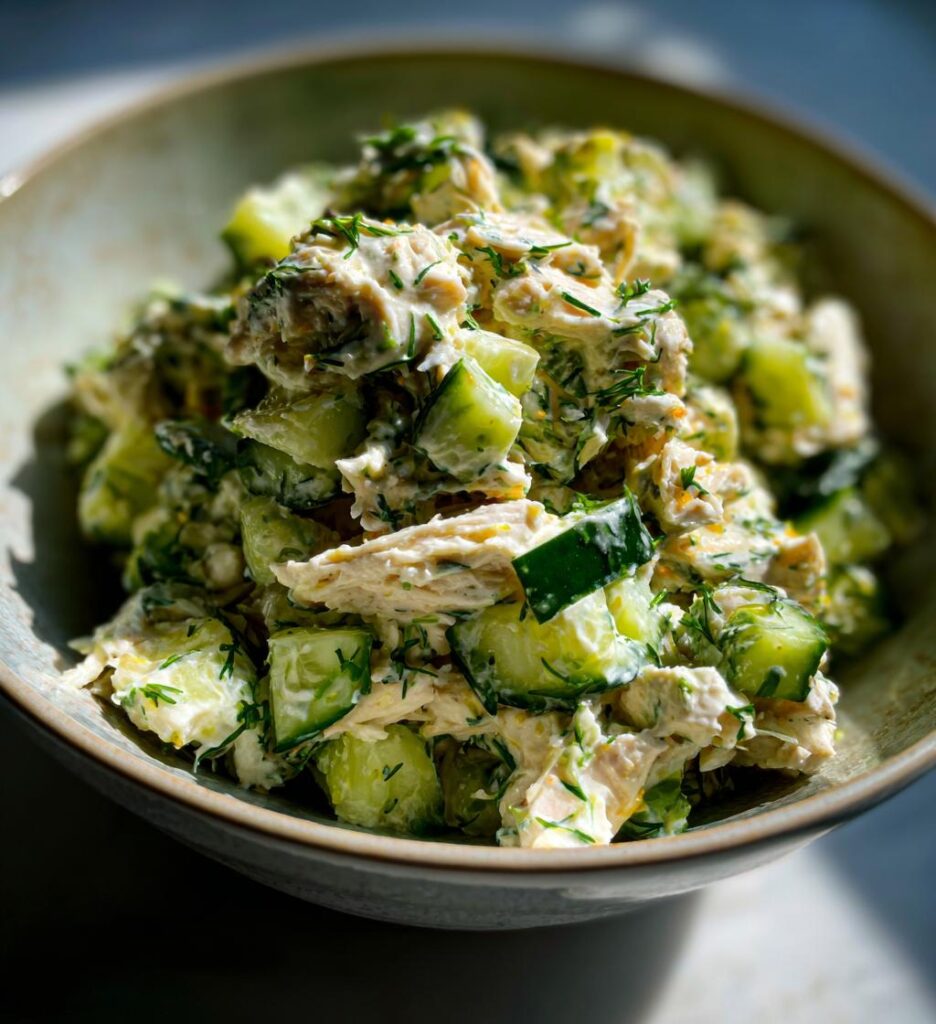 Cucumber Dill Greek Yogurt Rotisserie Chicken Salad
