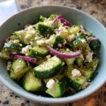 Cucumber Feta Salad with Lemon Greek Vinaigrette