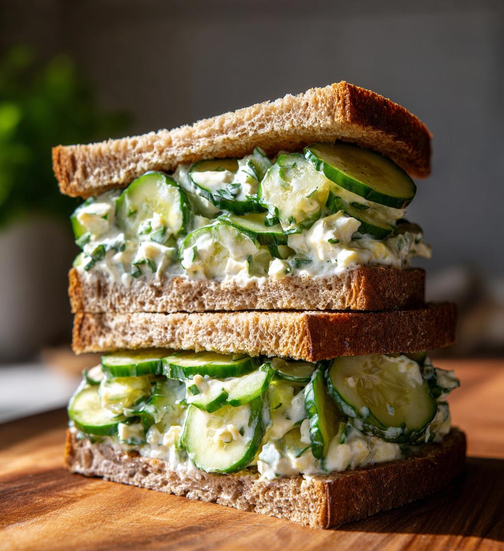 Cucumber Salad Sandwiches