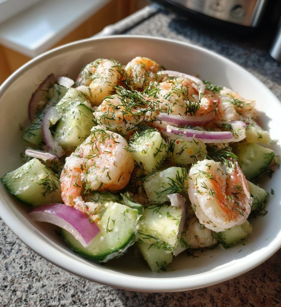 Cucumber Shrimp Salad