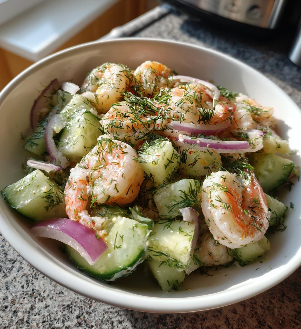 Cucumber Shrimp Salad