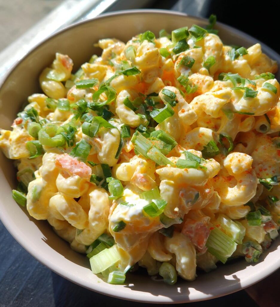 Deviled Egg Mac Salad