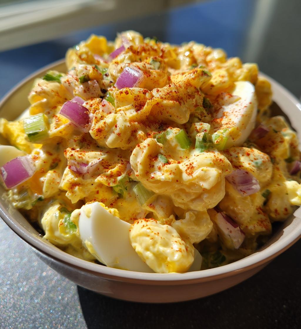 Deviled Egg Macaroni Salad
