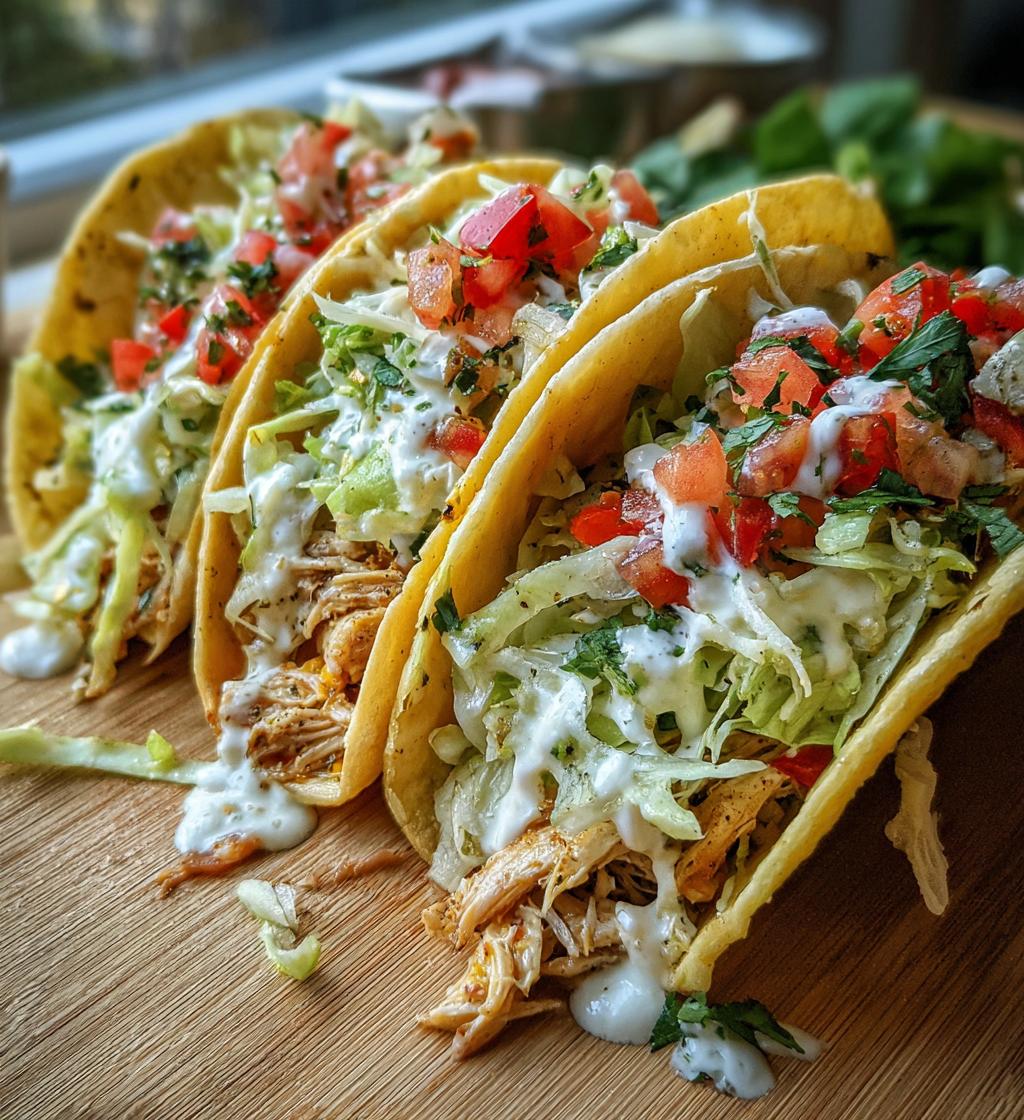Dill Pickle Ranch Smash Chicken Tacos