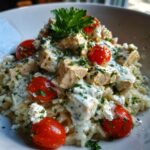 Dump and Bake Chicken Tzatziki Rice