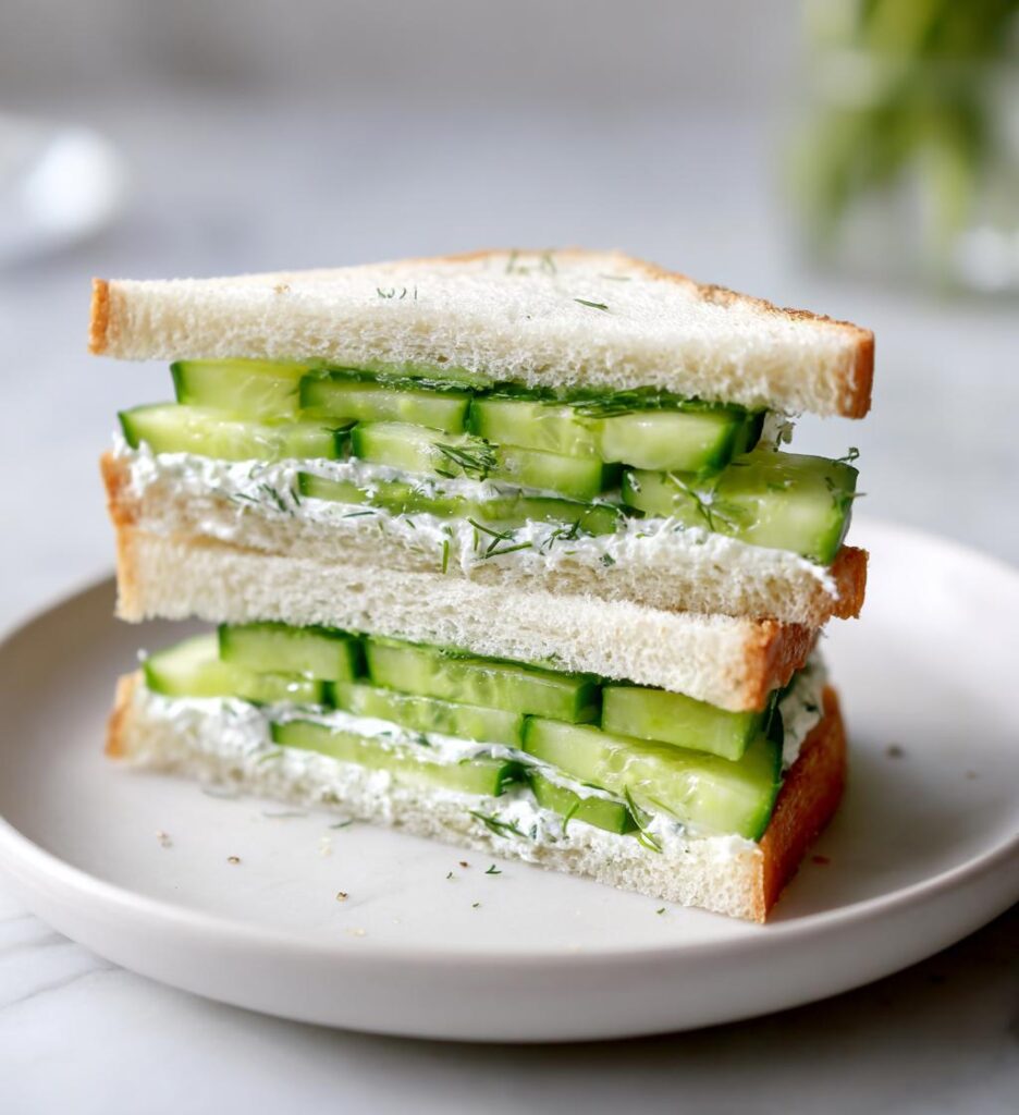 Easy Cucumber Salad Sandwiches