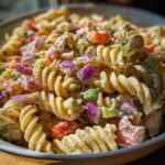 Easy Dill Pickle Pasta Salad
