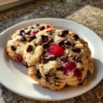 Easy Maraschino Cherry Chocolate Chip Cookies